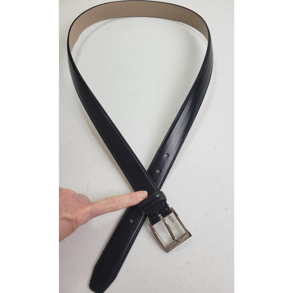 Dress Belt Black Faux Leather Business Formal Career Workwear Men's Size 40